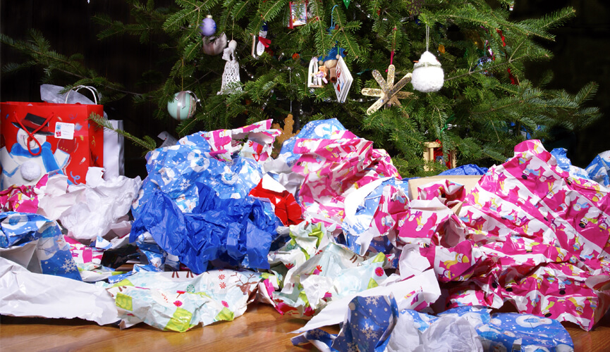 É possível um Natal com menos lixo?