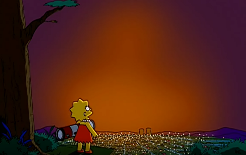 Os Simpsons à procura do céu sem poluição luminosa – ‘Scuse Me While I Miss the Sky