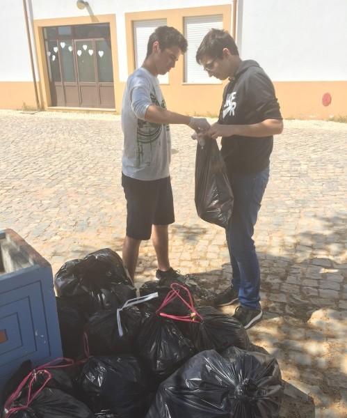 Boas Práticas Ambientais na Escola: Recolha de Resíduos no Espaço Exterior