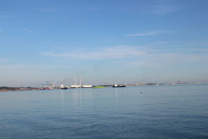 Vista do porto de Setúbal