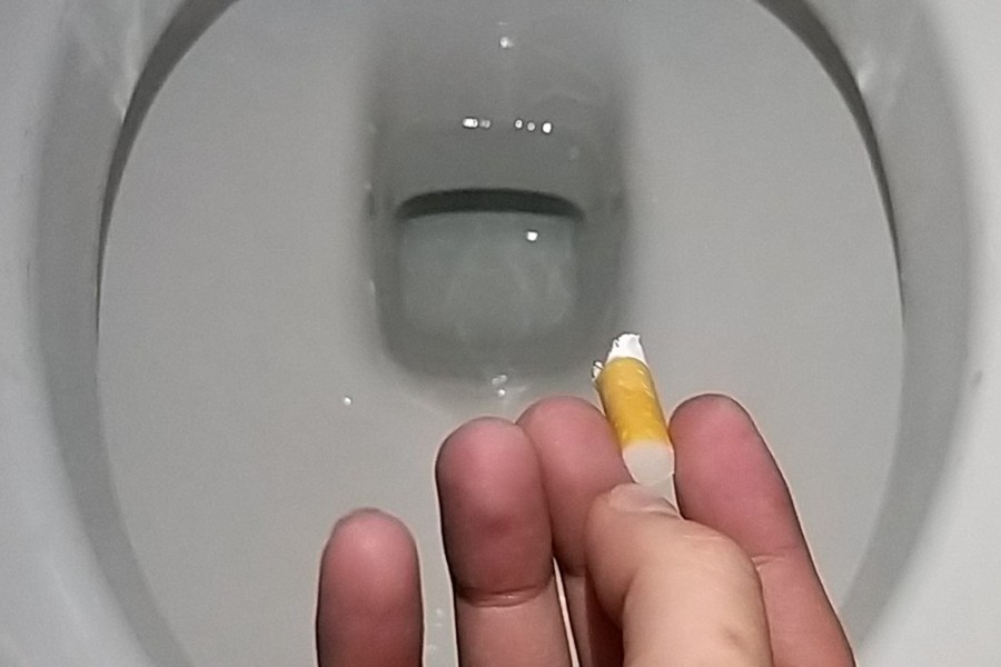 The Toilet Is Not An Ashtray