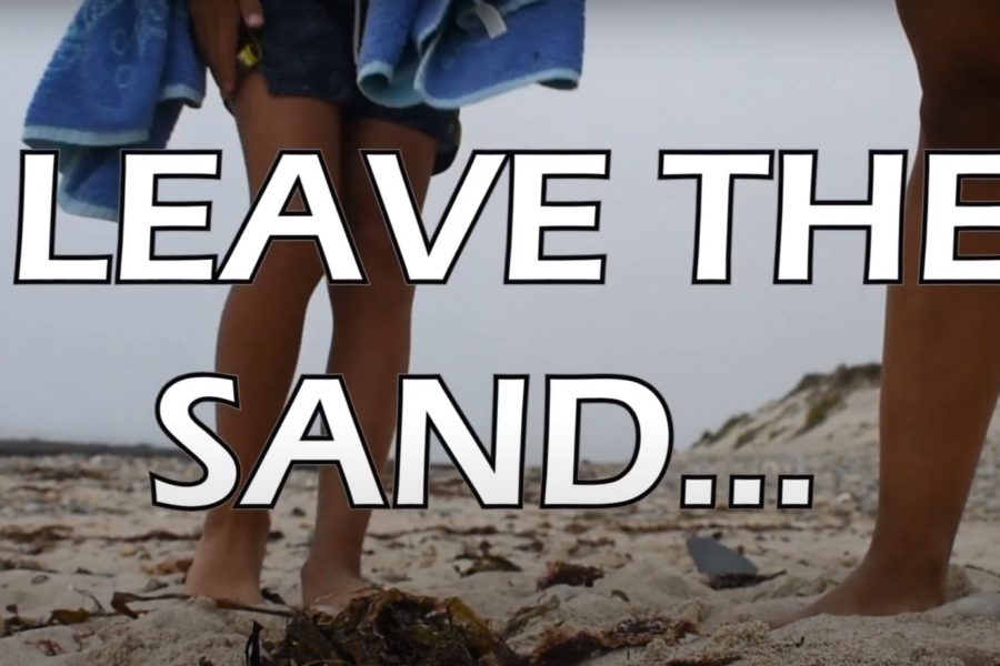 Leave the sand, take out your trash!