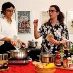 Showcooking of plant-based food, to promote a more sustainable diet.