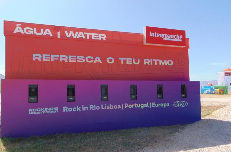 A água nos bastidores do Rock in Rio